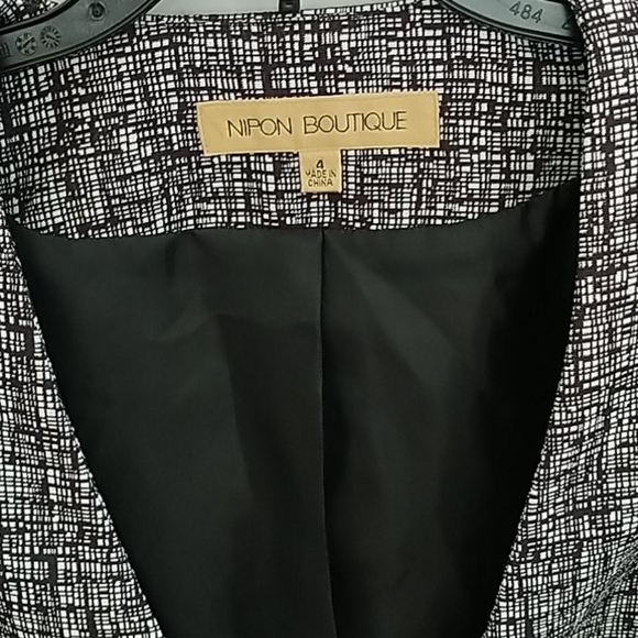 Nipon Boutique Brown/Cream Career Blazer 4 - Picture 2 of 10